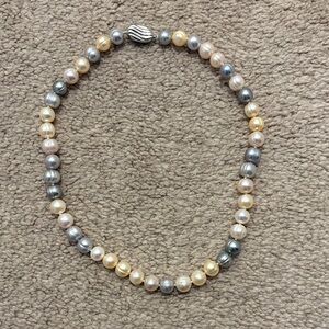 Elegant Multicolor Pearl Necklace